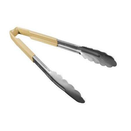Vollrath 9 1/2 in Antimicrobial Tan Utility Tongs 4780960